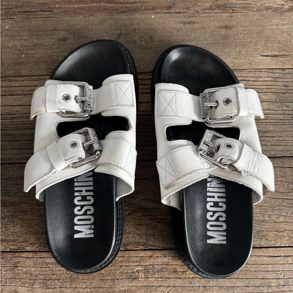 MOSCHINO sandals. Size 38.